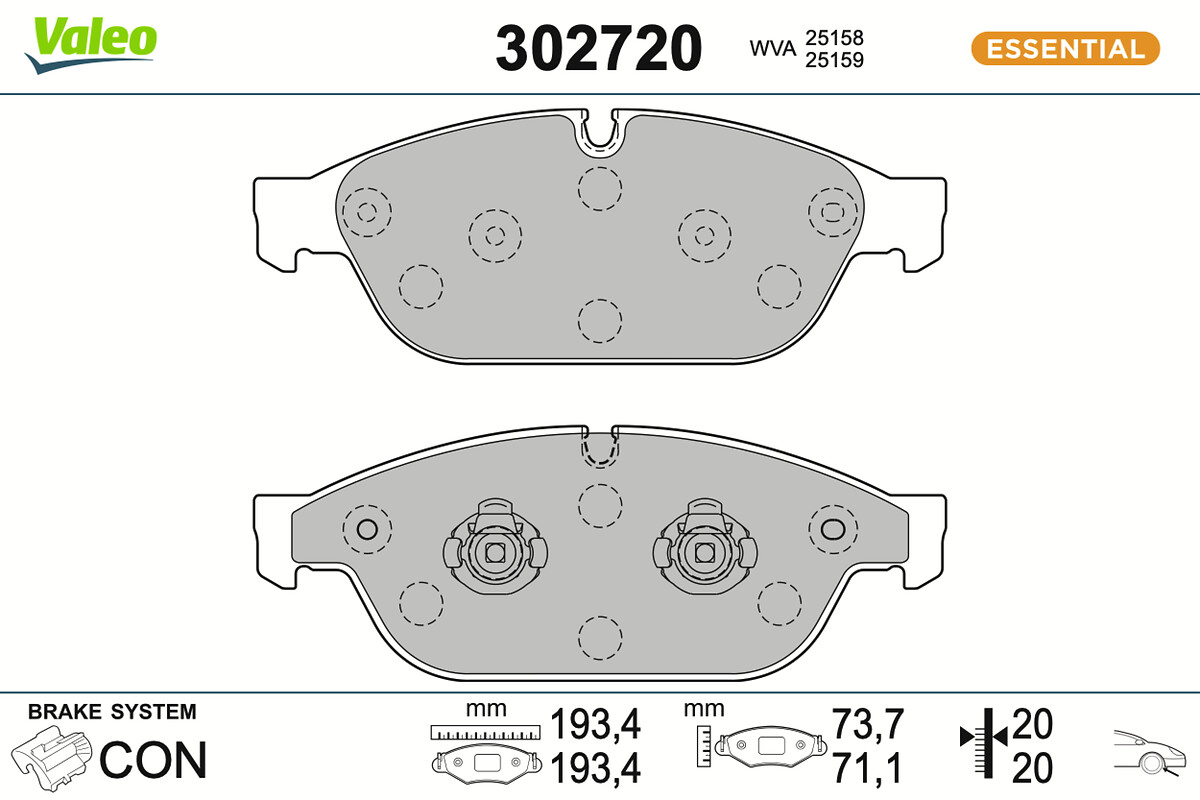 BRAKE PADS FIRST AUDI A6 C7 FR